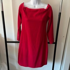 Halston Heritage Ruby Red Cocktail Dress 6 NWT